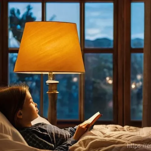 수면 환경 최적화에 대한 최신 연구 - **Prompt:** "A cozy and inviting bedroom at night, bathed in a soft, warm glow from a bedside lamp. ...